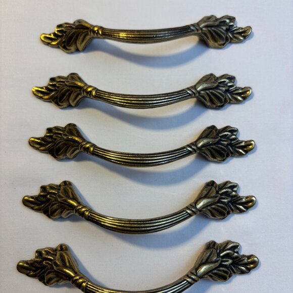7 Amerock Brass Drawer Handles Pulls Arch 1331 - Picture 3 of 7